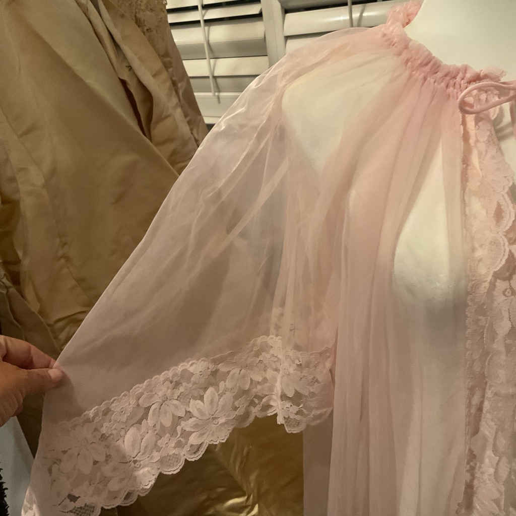 Vintage Pink Sheer Nightie
